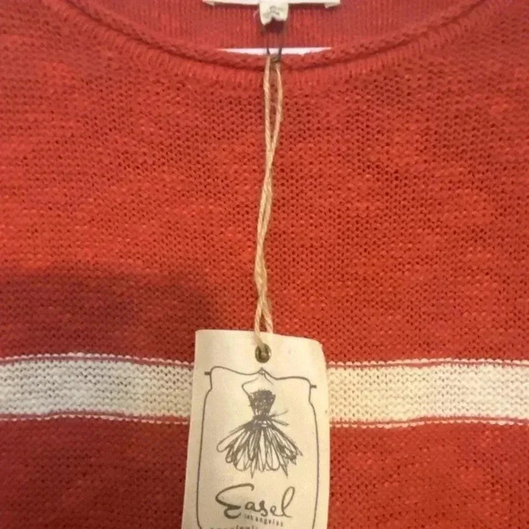 Easel Red White Blue Stars sweater top - Picture 5 of 6